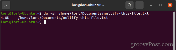 Коришћење команде ду да проверите величину датотеке у Линуку