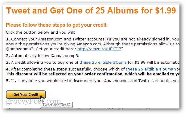 Амазон нуди 7 УСД + попуст на 25 различитих МП3 албума за Твеет