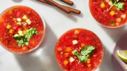 Како направити невероватну супу од лубенице? Рецепт за супу од лубенице