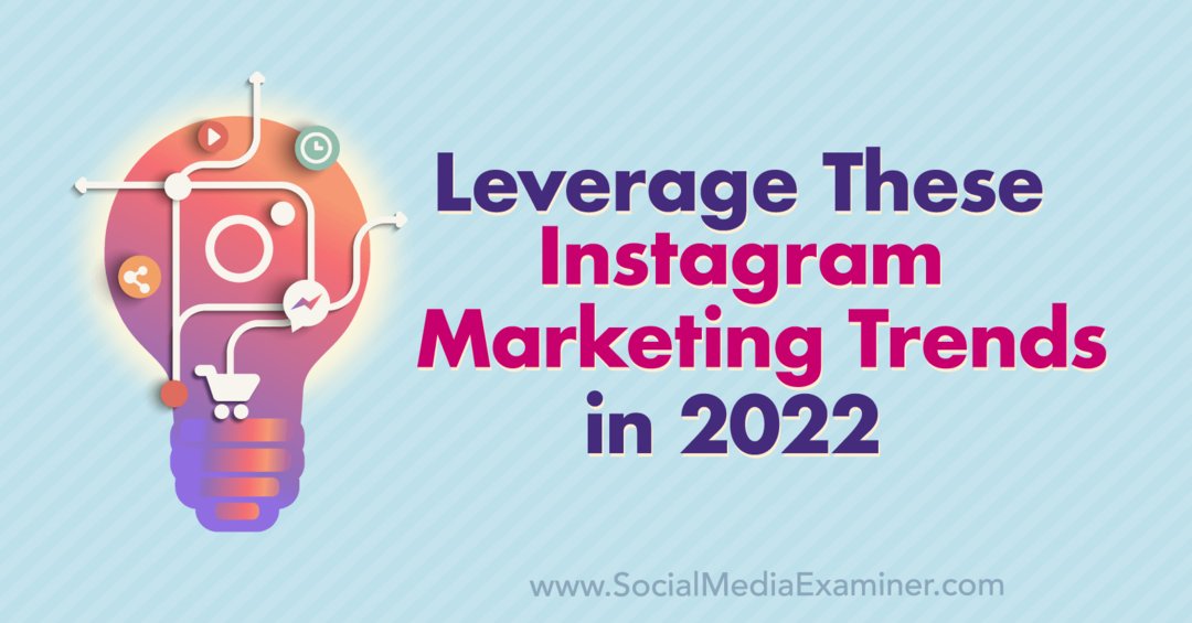 Искористите ове Инстаграм маркетиншке трендове у 2022: Социал Медиа Екаминер