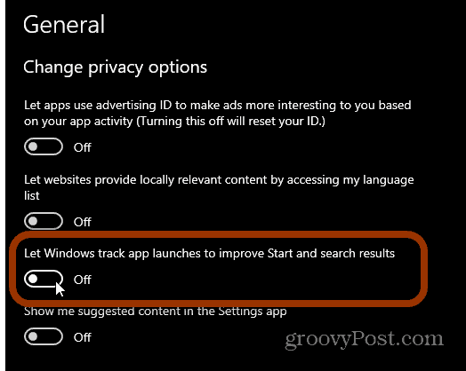 Промените опције приватности