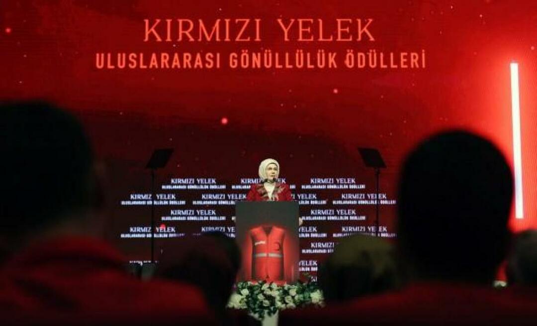 Емине Ердоган је испричала о Кıзıлаиовој церемонији „Међународне награде за волонтерство Црвеног прслука“