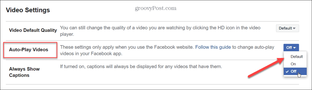 Како искључити аутоматску репродукцију видеа на Фацебооку