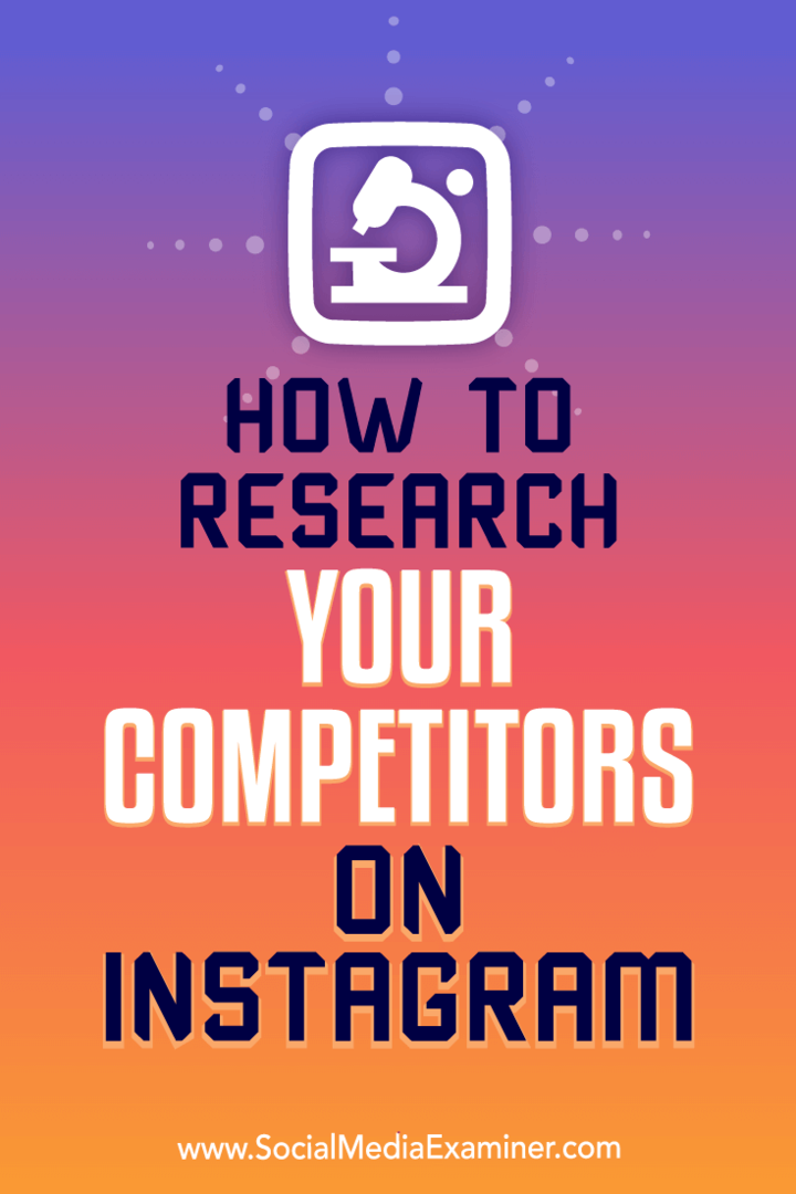 Како истражити своје конкуренте на Инстаграму: Испитивач друштвених медија