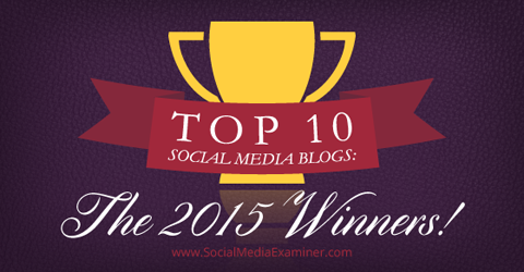 врхунски блогови на друштвеним мрежама победника из 2015. године