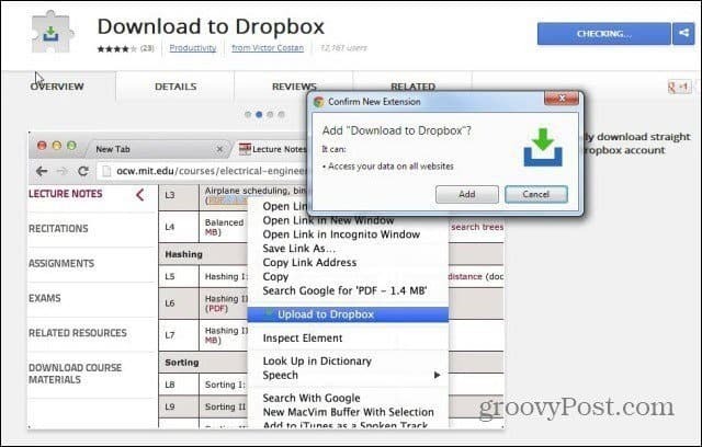 Пренесите Веб датотеке директно у Дропбок са Веба