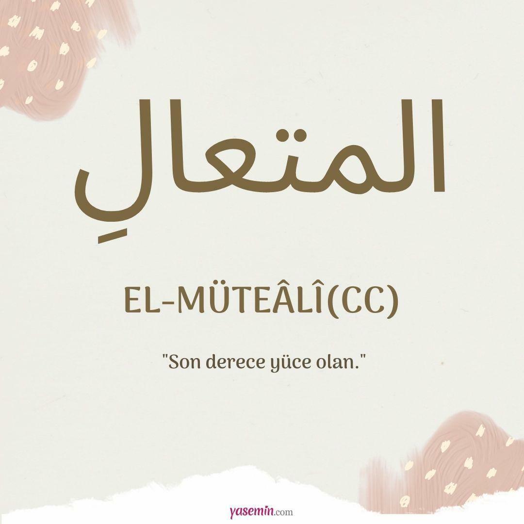 Шта значи ал-Мутаали (ц.ц)?
