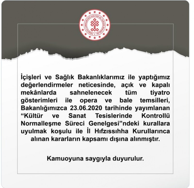 Пројекције позоришних представа изузете су из одлука Покрајинског одбора за хигијену!