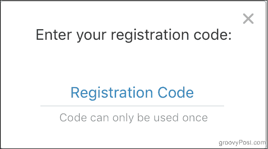 Унесите свој регистрацијски код