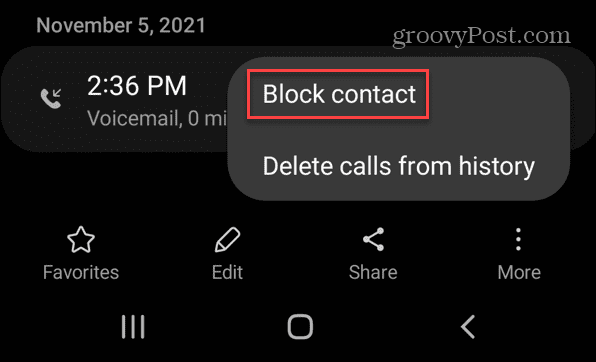 Блокирајте број на Андроиду