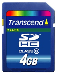 Трансценд СДХЦ сигурносна дигитална меморијска картица великог капацитета 4ГБ