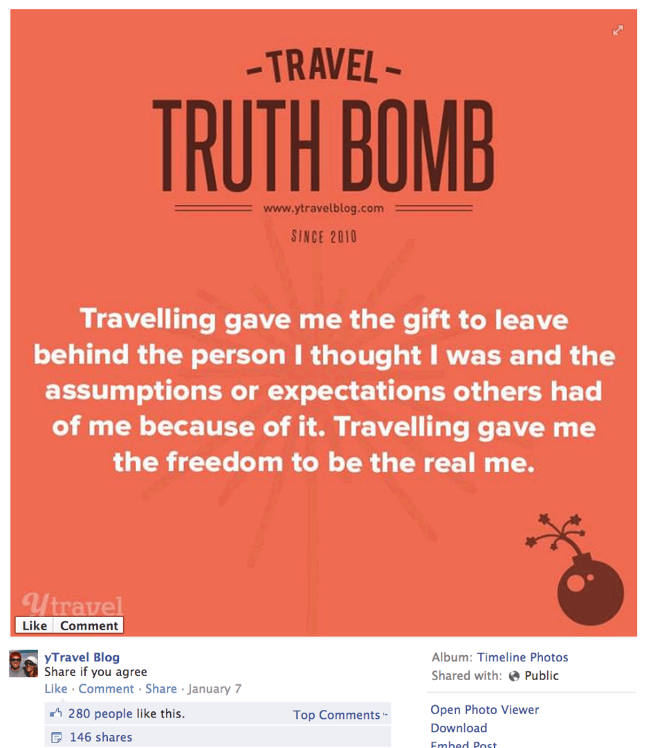 путовање истина бомба
