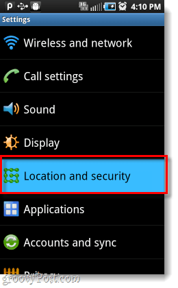 Андроид локација и безбедносна подешавања
