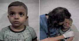 Овако је доктор покушао да смири палестинско дете које се тресло од страха током израелског напада