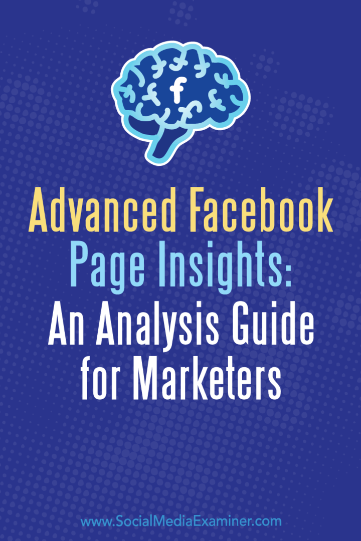 Напредни увид у Фацебоок странице: Водич за анализу маркетиншких стручњака: Испитивач друштвених медија