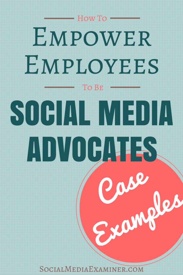 Како претворити запосленике у адвокате друштвених медија: примери примера: Испитивач друштвених медија