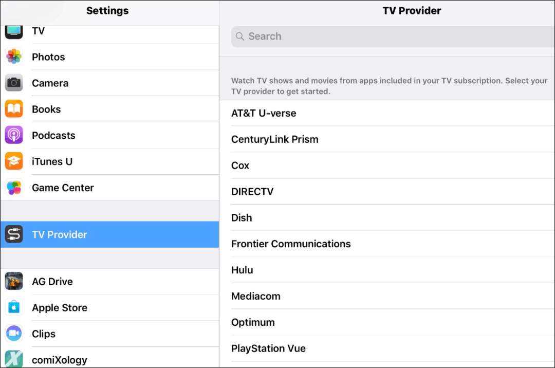 Шта је ТВ провајдер на иОС-у и како да га користим?