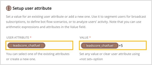 Направите нови кориснички атрибут и поставите вредност за њега у Цхатфуел-у.