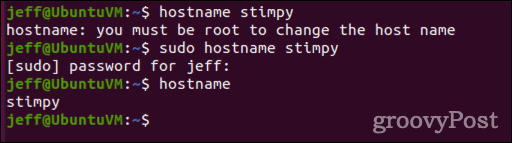 како променити име хоста у Линук-у помоћу команде хостнаме