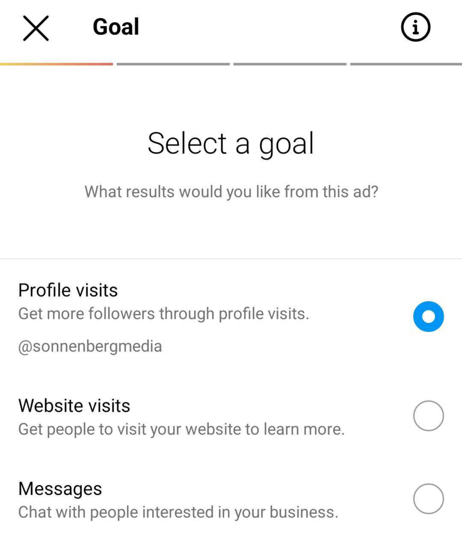 имаге оф Изаберите корак циља за побољшање Инстаграм објаве