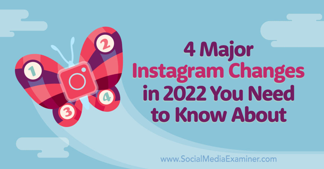 4 главне промене на Инстаграму у 2022. о којима треба да знате Марли Броуди на Социал Медиа Екаминер-у.
