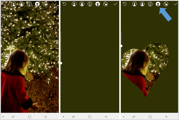 Инстаграм приче користе брисање да би откриле део слике у позадини