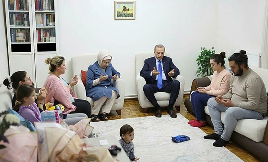 Значајна посета председника Ердогана и Емине Ердоган породици преживелих у земљотресу!