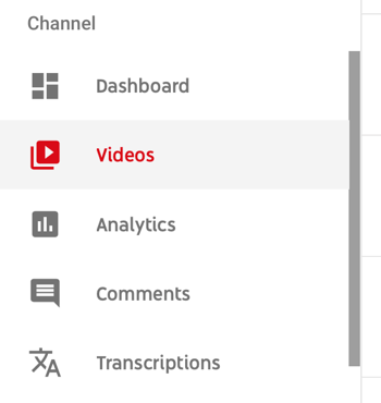 Како користити видео серију за раст ИоуТубе канала, опција менија за одабир одређеног ИоуТубе видеа за преглед аналитичких података