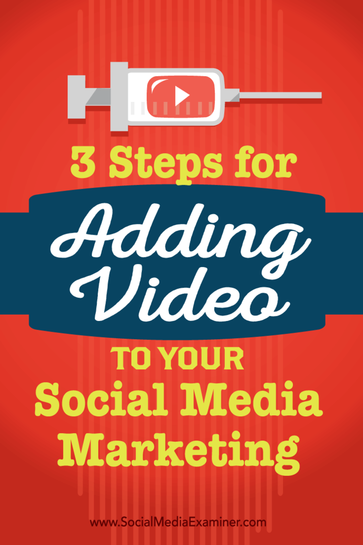 3 корака за додавање видео записа у маркетинг за друштвене мреже: Испитивач за друштвене медије