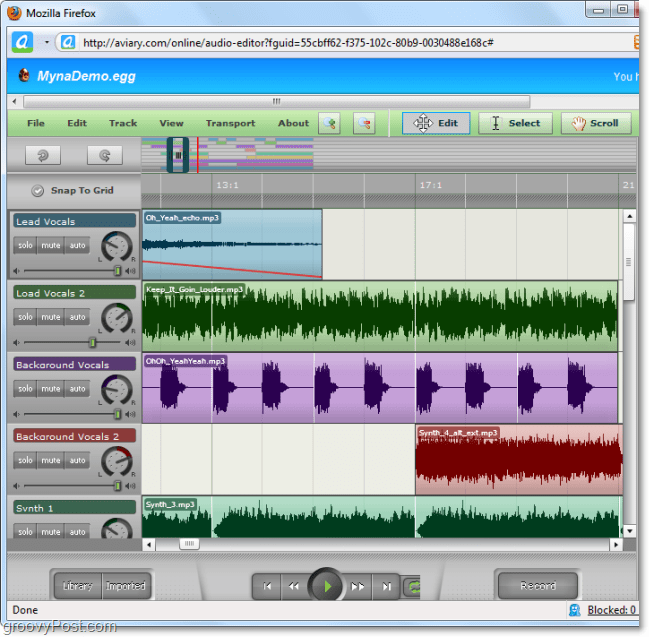 мина аудио едитор омогућава спајање звука и додавање специјалних ефеката