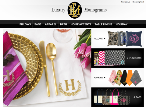 веб локација о луксузним монограмима