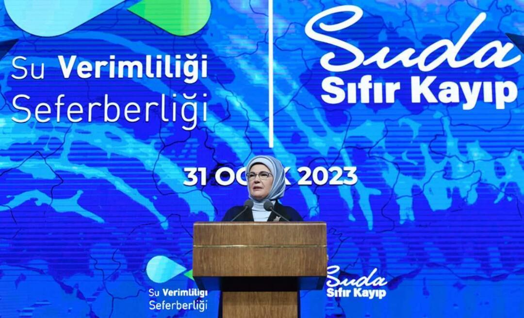 Емине Ердоган присуствовао уводном састанку „Кампања за ефикасност воде“!