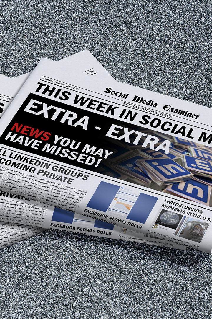 недељне вести испитивача друштвених медија 10. октобра 2015