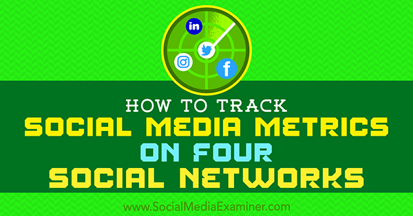 Како пратити метрику социјалних медија на четири друштвене мреже, Јое Гриффин на Социал Медиа Екаминер