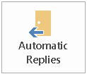 Гумб за аутоматске одговоре у Оутлооку Типка за аутоматске одговоре за Оутлоок