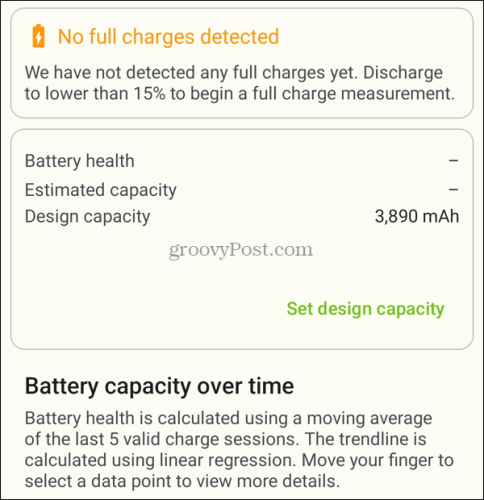 Проверите здравље батерије на Андроид АццуБаттери апликацији