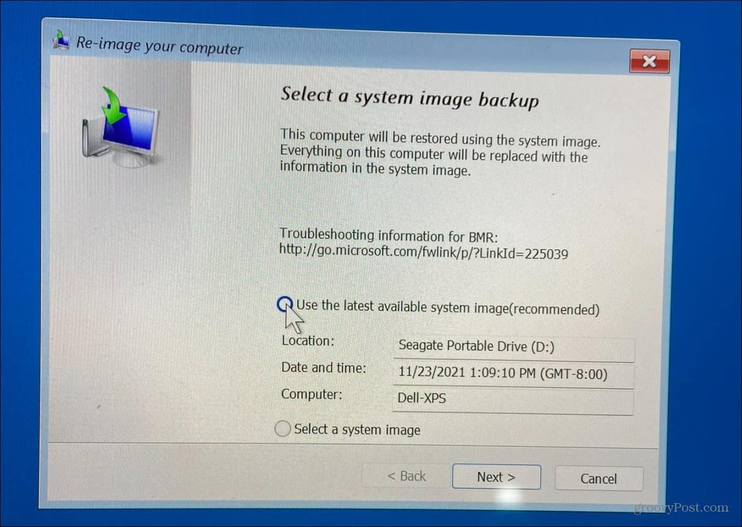 Како опоравити Виндовс 11 користећи резервну копију слике система