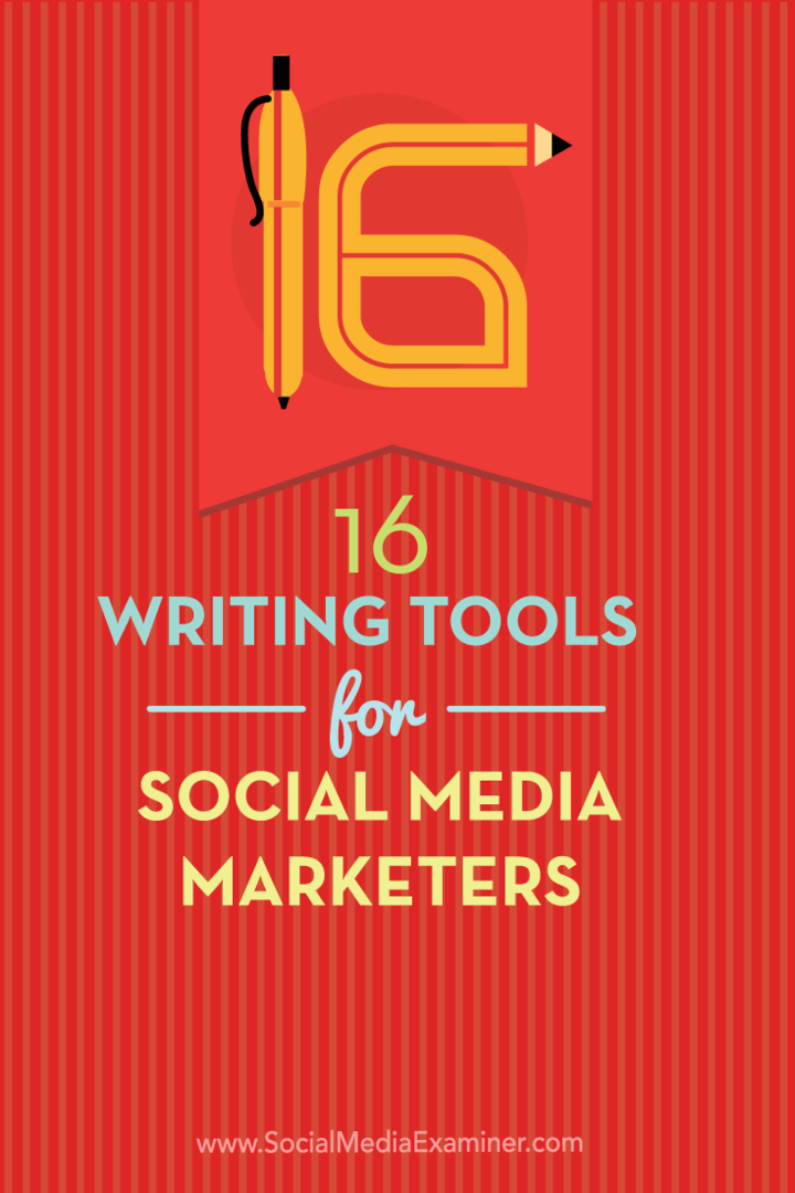 алати за писање за продавце друштвених медија