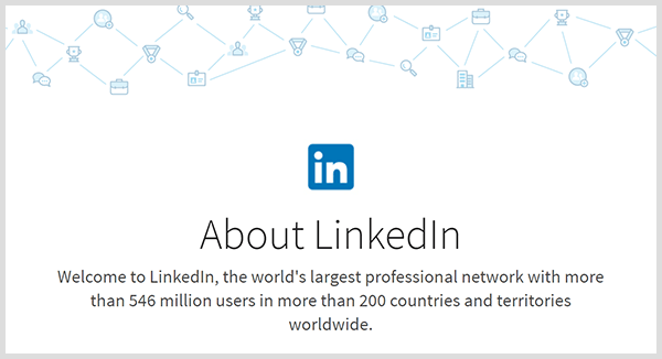Статистика ЛинкедИн-а напомиње да платформа има милионе чланова и глобални досег.
