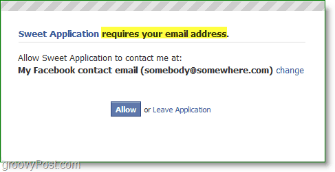 Снимак е-поште са нежељеном поштом за Фацебоок - захтева вашу е-адресу
