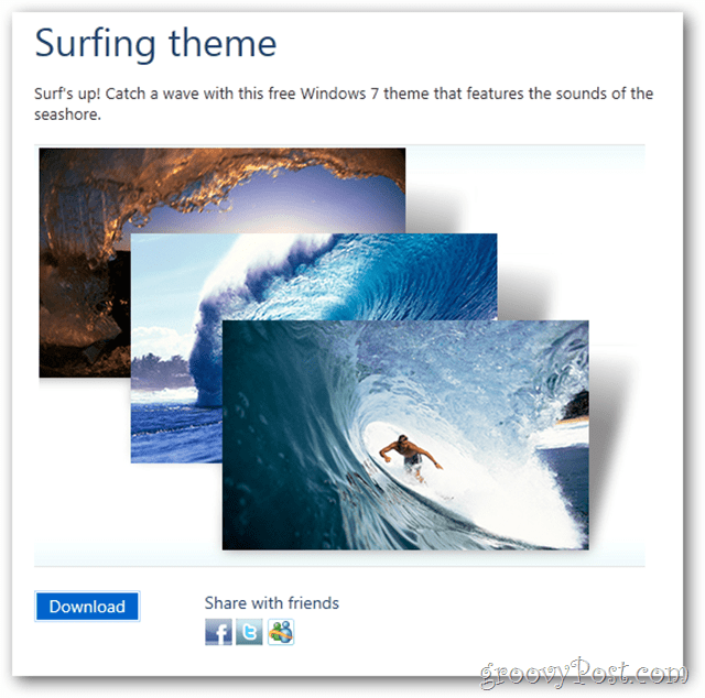 Виндовс 7 бесплатно тема сурфовање