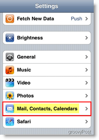 Аппле иПхоне отвори пошту, контакте и календаре