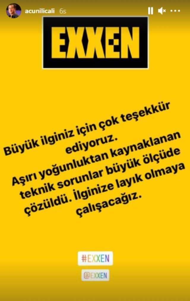 Изјава је стигла од Ацун Илıцалı-а о жалбама Еккен-а