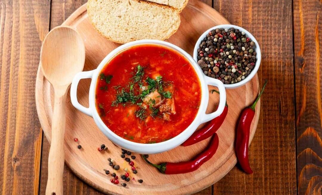 Како направити супу од бибера? Како направити супу од црвеног бибера? рецепт за супу од зеленог бибера