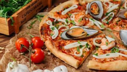 Како направити пицу од морских плодова? Рецепт за медитеранску пицу са морским плодовима код куће! Пизза Ди Маре
