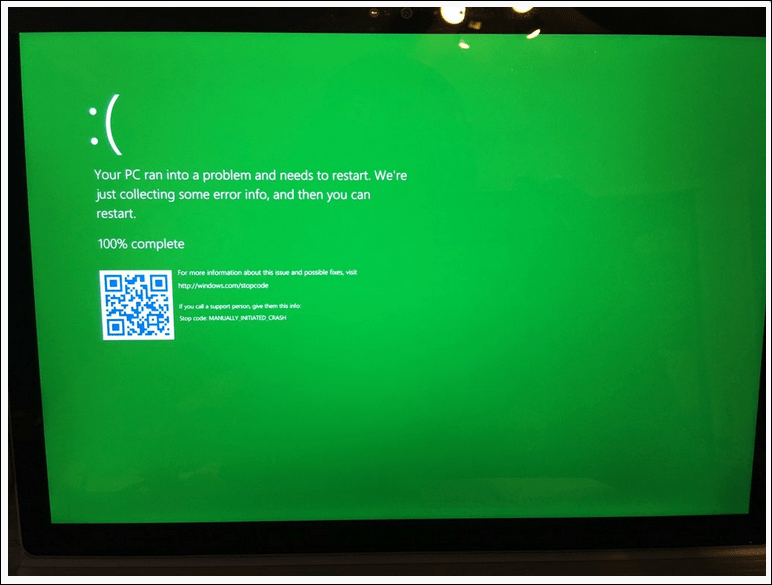 Мицрософт уводи Зелени екран смрти ексклузивно за Виндовс Инсајдере