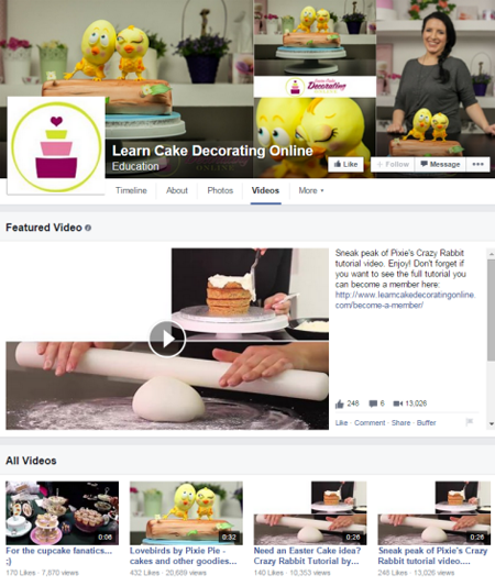научите украшавање торти на мрежи фацебоок видео записе