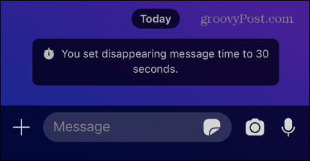 сигнална порука тајмер истека 30 секунди порука