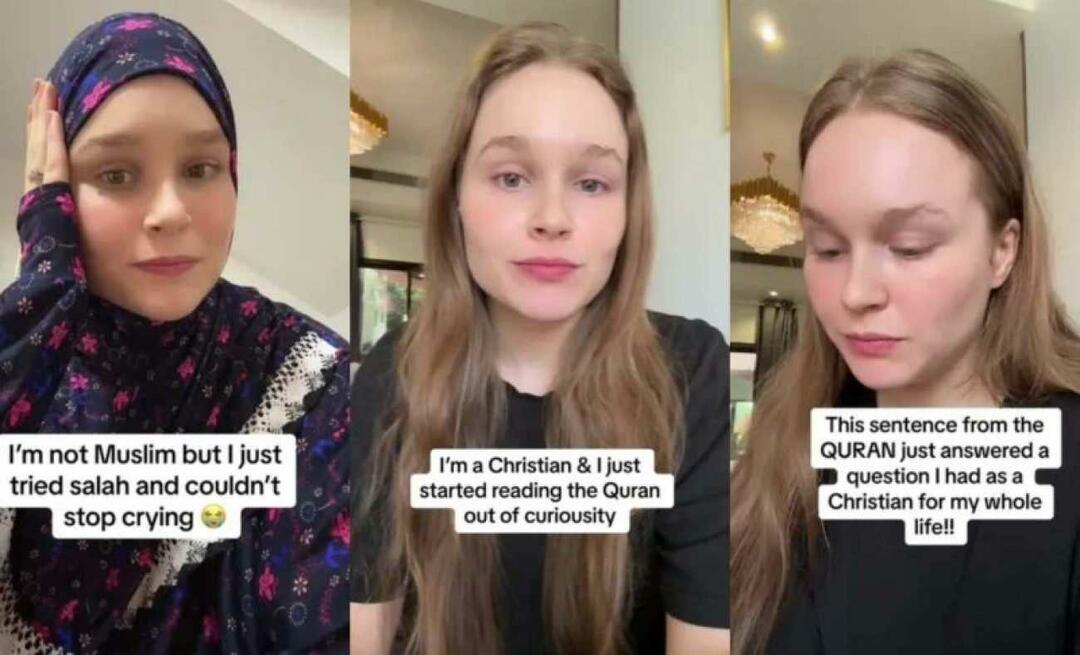 Млада жена, погођена догађајима у Гази, постала је муслиманка! "Од сада, неко ко чита Кур'ан..."