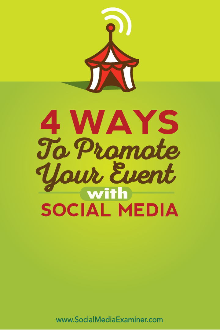 4 начина за промоцију вашег догађаја помоћу друштвених медија: Испитивач друштвених медија